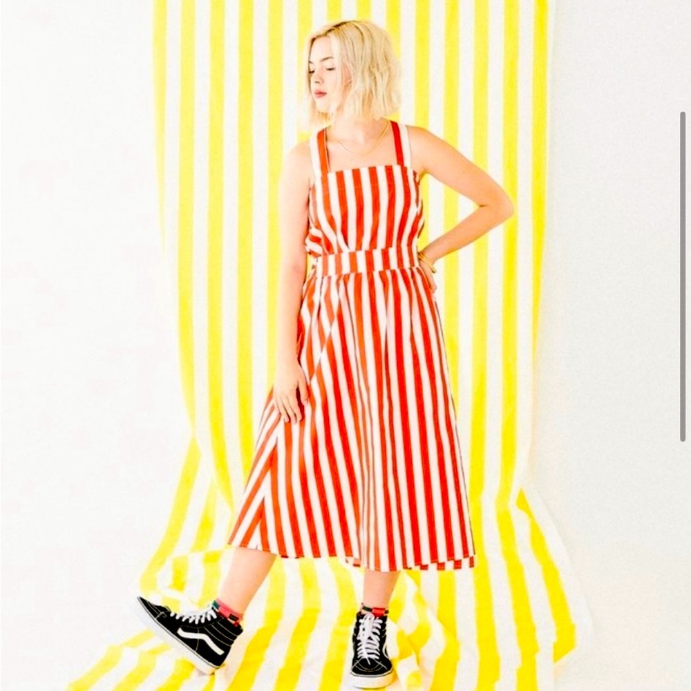 Red and white striped skirt and top set from ban.do